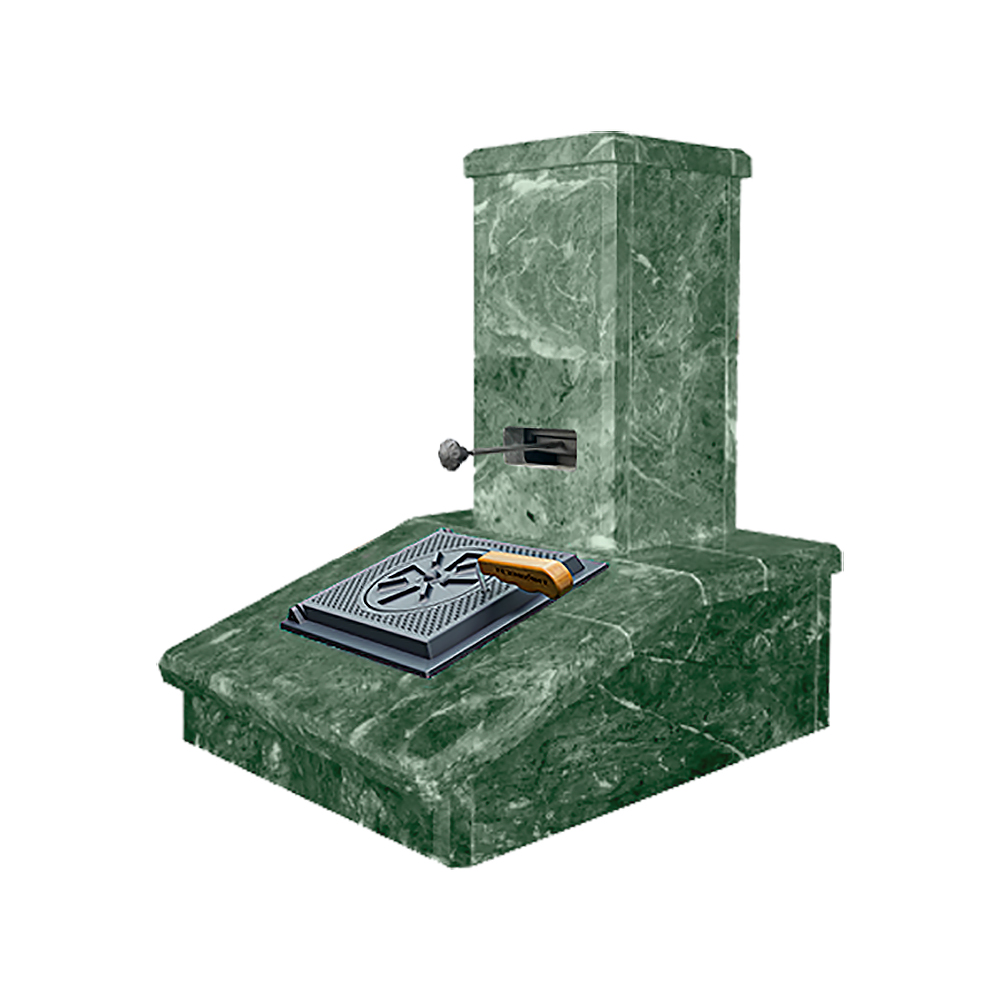 Облицовка Змеевик под шибер на трубу печей Авангард