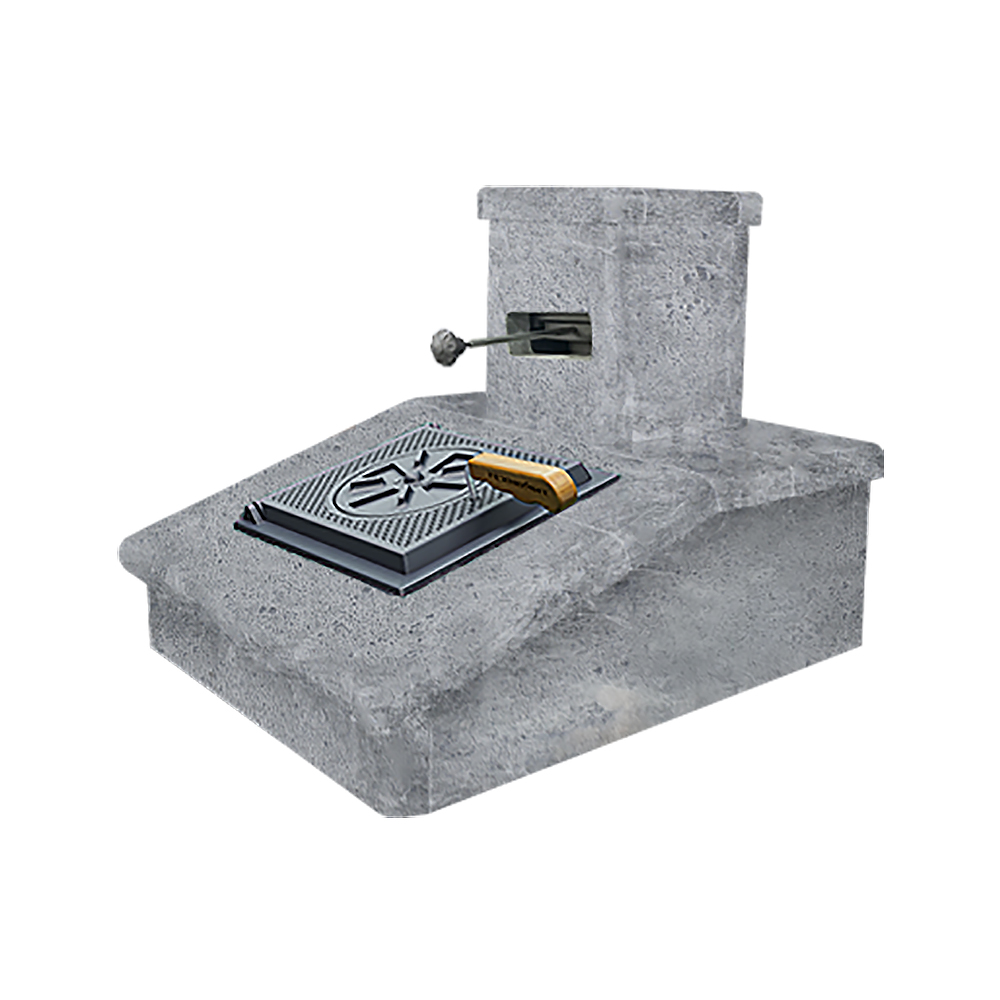 Облицовка Талькомагнезит под шибер на трубу печей GFS ЗК 18/25/30/40, Гром 30/40/50/80