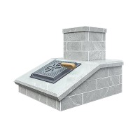 Облицовка Талькохлорит кирпич на трубу Авангард