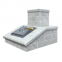 Облицовка Талькохлорит кирпич на трубу Авангард, Гроза, GFS ЗК, Гром