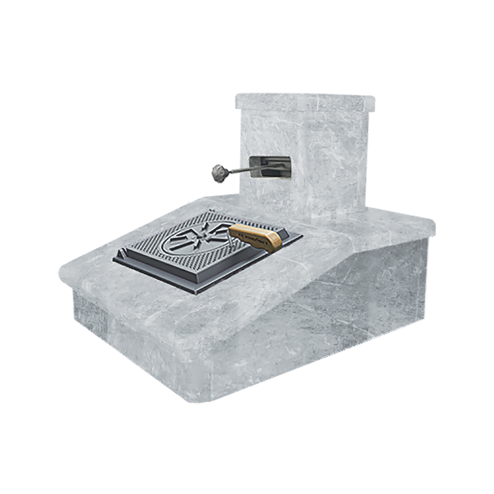 Облицовка Талькохлорит под шибер на трубу печей Авангард