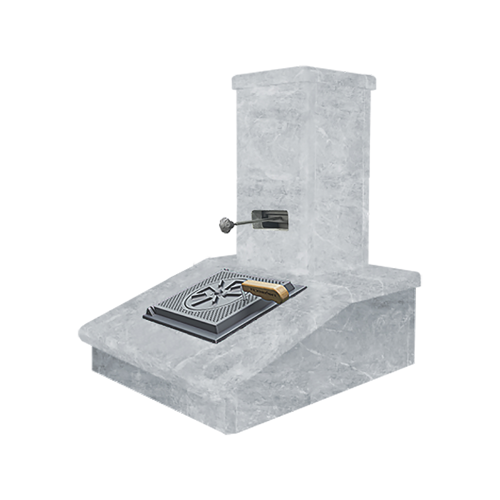 Облицовка Талькохлорит под шибер на трубу печей Авангард