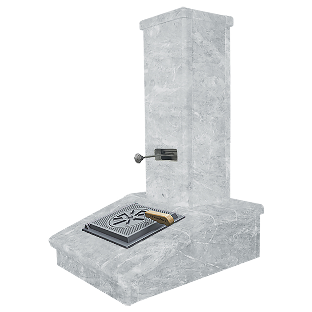 Облицовка Талькохлорит под шибер на трубу печей Авангард