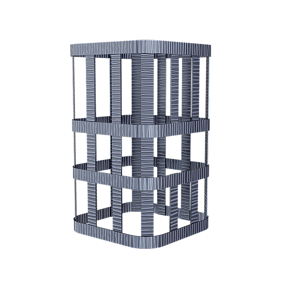 Сетка для камней квадратная 360х360 высотой 650 мм на трубу Ураган под шибер 180 для Гром 80