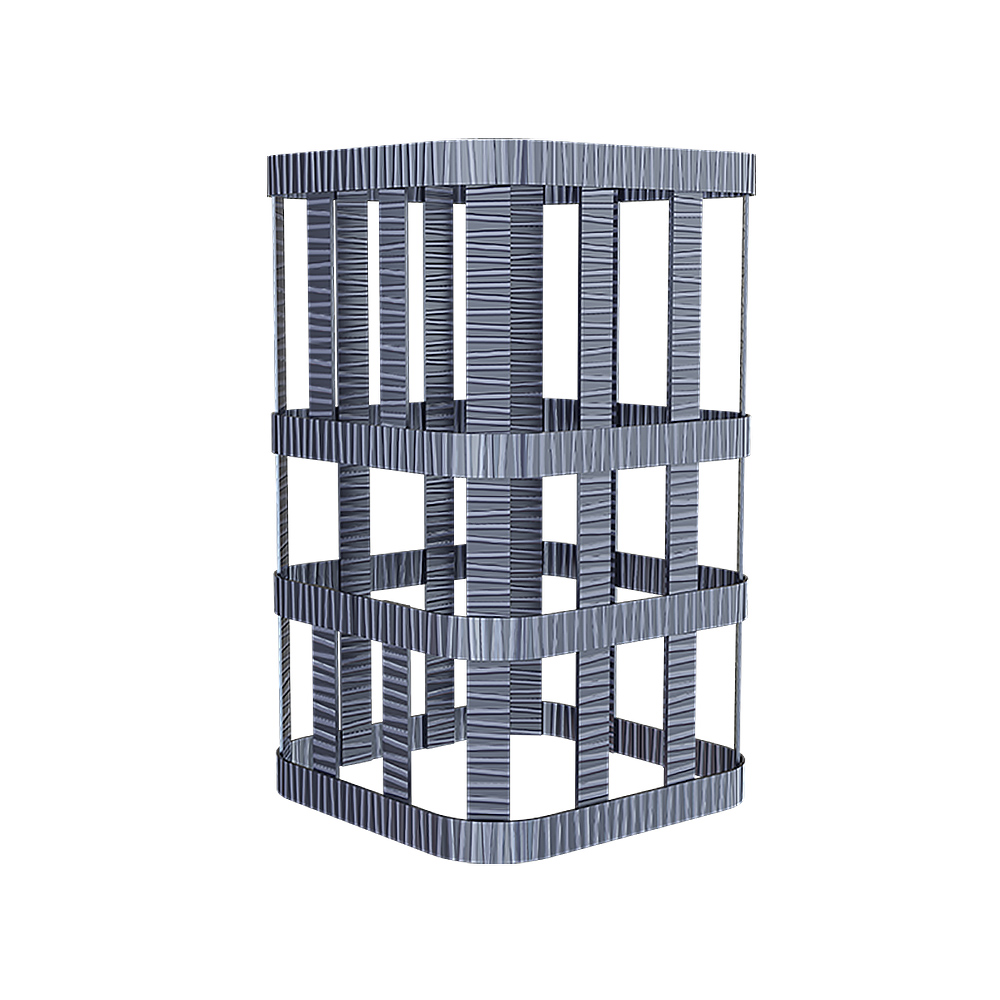 Сетка для камней квадратная 360х360 высотой 650 мм на трубу Ураган под шибер 180 для Гром 80