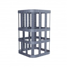 Сетка на трубу Ураган 180 высокая под шибер (360*360*650) Гром