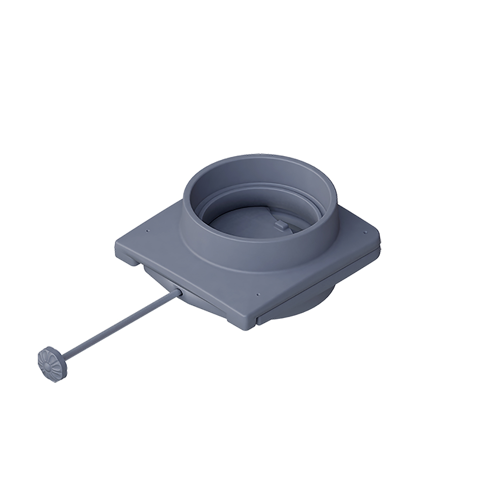 Чугунный шиберный блок на печи GFS/Гроза/Гром/Авангард для трубы 500/1000 диаметром 115/130/150/180