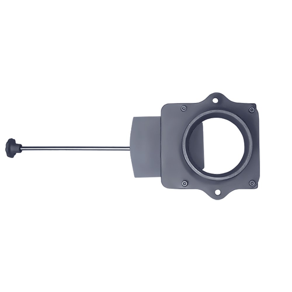 Чугунный шиберный блок на печи GFS/Гроза/Гром/Авангард для трубы 500/1000 диаметром 115/130/150/180