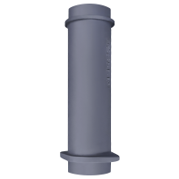 Чугунная ВЕРХНЯЯ труба для шибера 500 мм