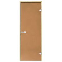 Стеклянная дверь для сауны HARVIA STG ольха/бронза 8*21