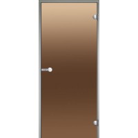 Стеклянная дверь для хаммама HARVIA 900*1900, бронза