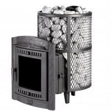 Чугунная банная печь ProMetall Атмосфера L сетка нержавейка