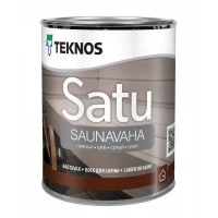 Воск для дерева бесцветный Teknos SATU Saunavaha 0,9 л